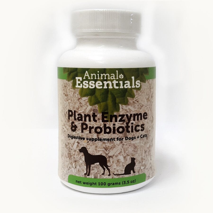 Animal Essentials Plant Enzyme and Probiotics Supplement for Dogs and Cats (3.5 oz)