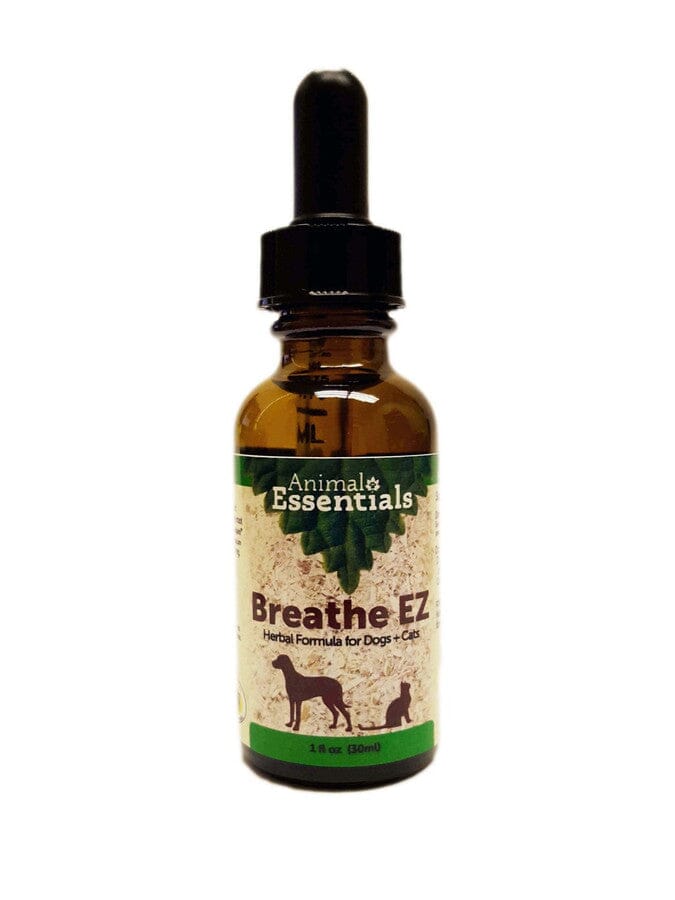 Animal Essentials Breathe EZ Herbal Tincture for Dogs and Cats (1 oz) Bottle Front