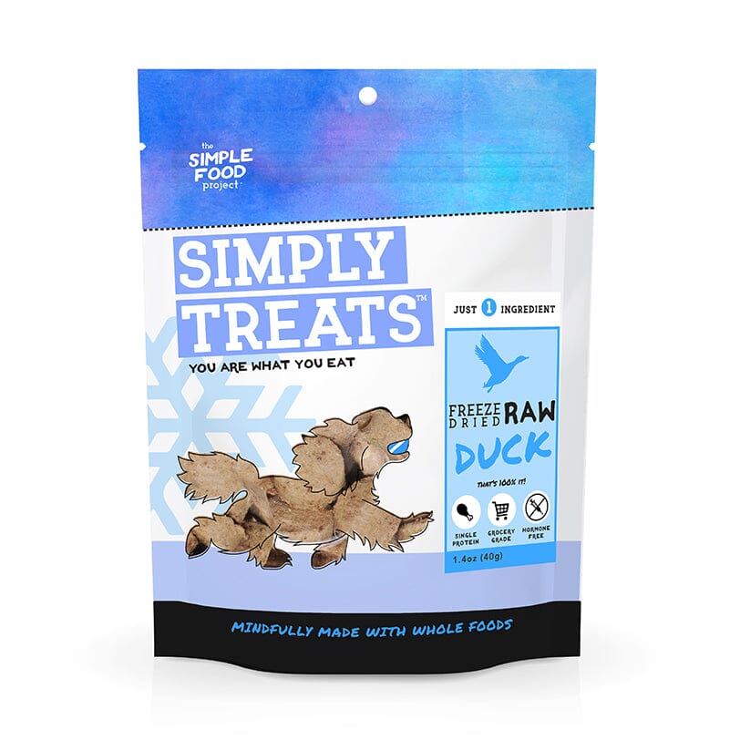 Simple Food Project Simply Treats for Dogs Freeze Dried Raw Duck