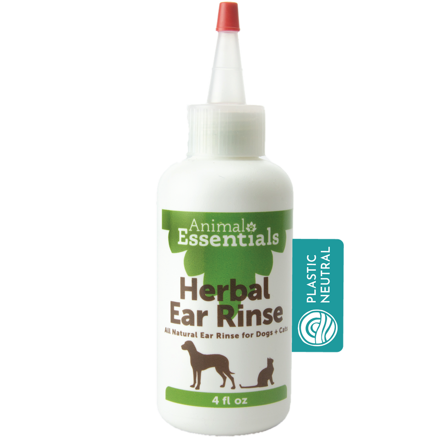 Animal Essentials Herbal Ear Rinse for Dogs and Cats (4oz)
