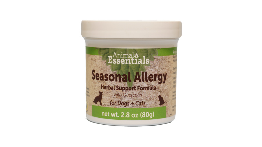 Animal Essentials Seasonal Allergy + Quercetin Herbal Support Powder for Dogs and Cats (2.8oz)