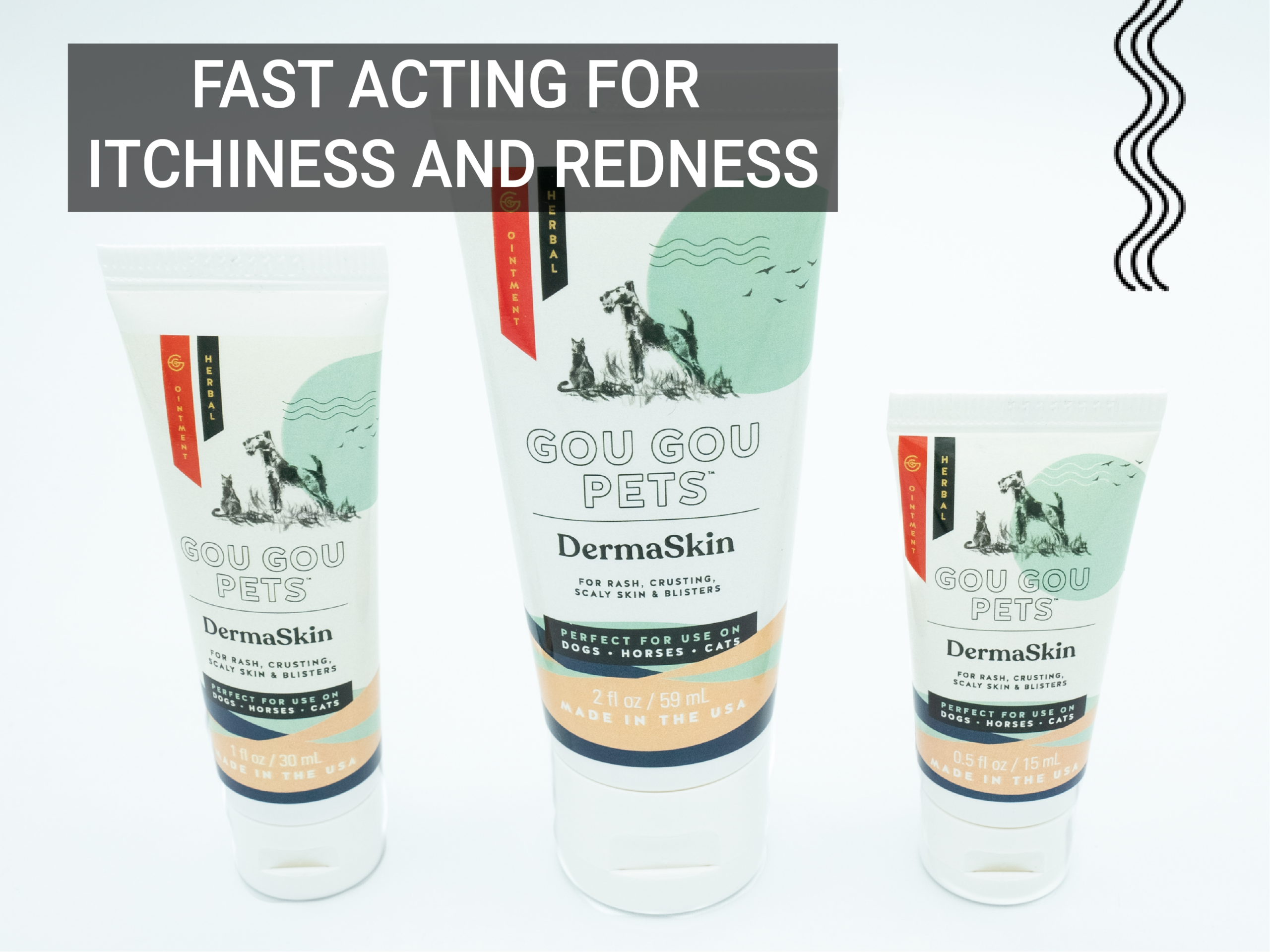 Gou Gou Pets Dermaskin Ointment for Dogs, Cats and Horses