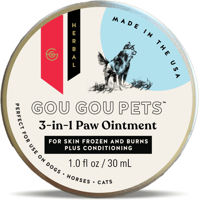 Gou Gou Pets 3-in-1 Paw Ointment for Dogs and Cats (1oz and 2oz)