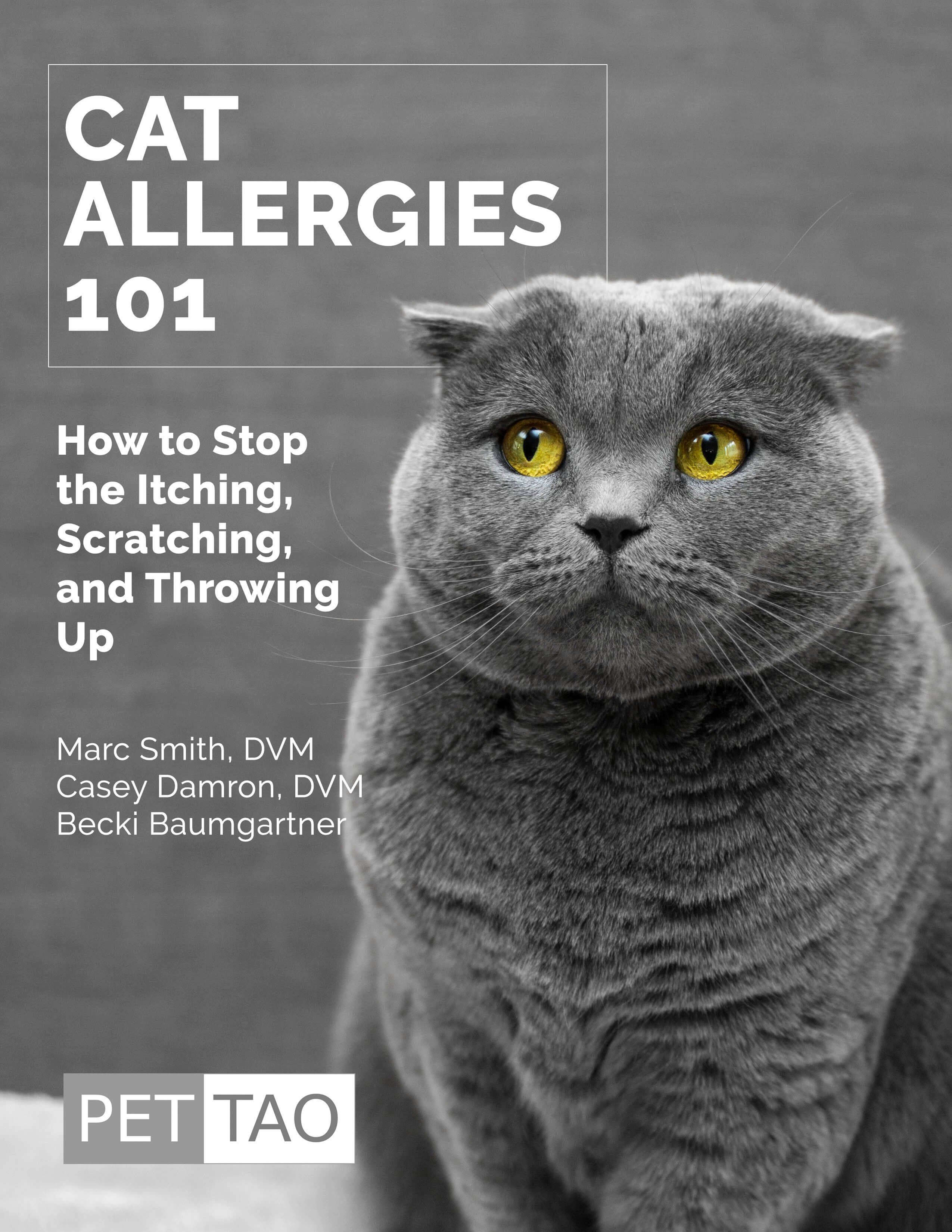 Cat Allergies 101: How to Stop the Itching, Scratching & Throwing Up - Instant Ebook Download