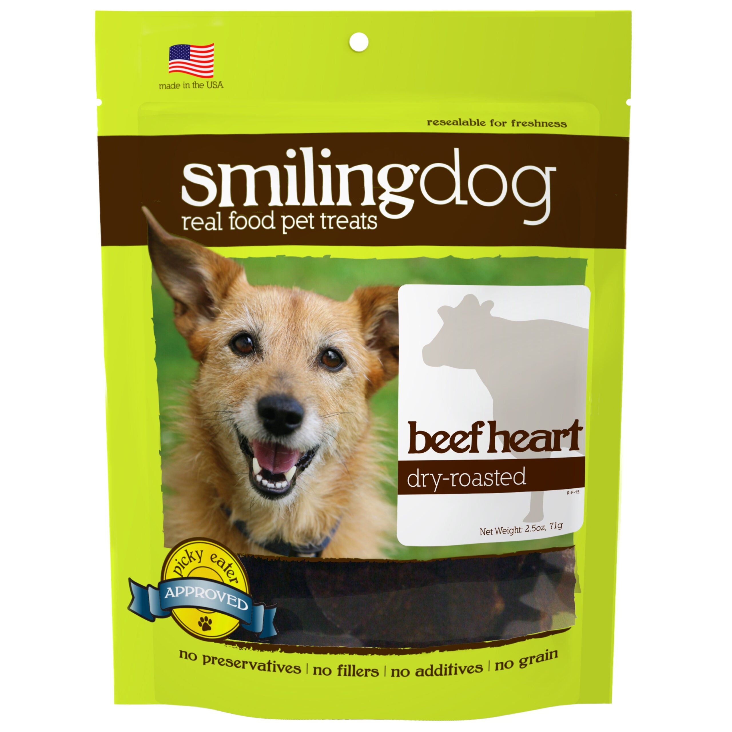 Herbsmith Smiling Dog Dry Roasted Treats for Dogs (4 pack)