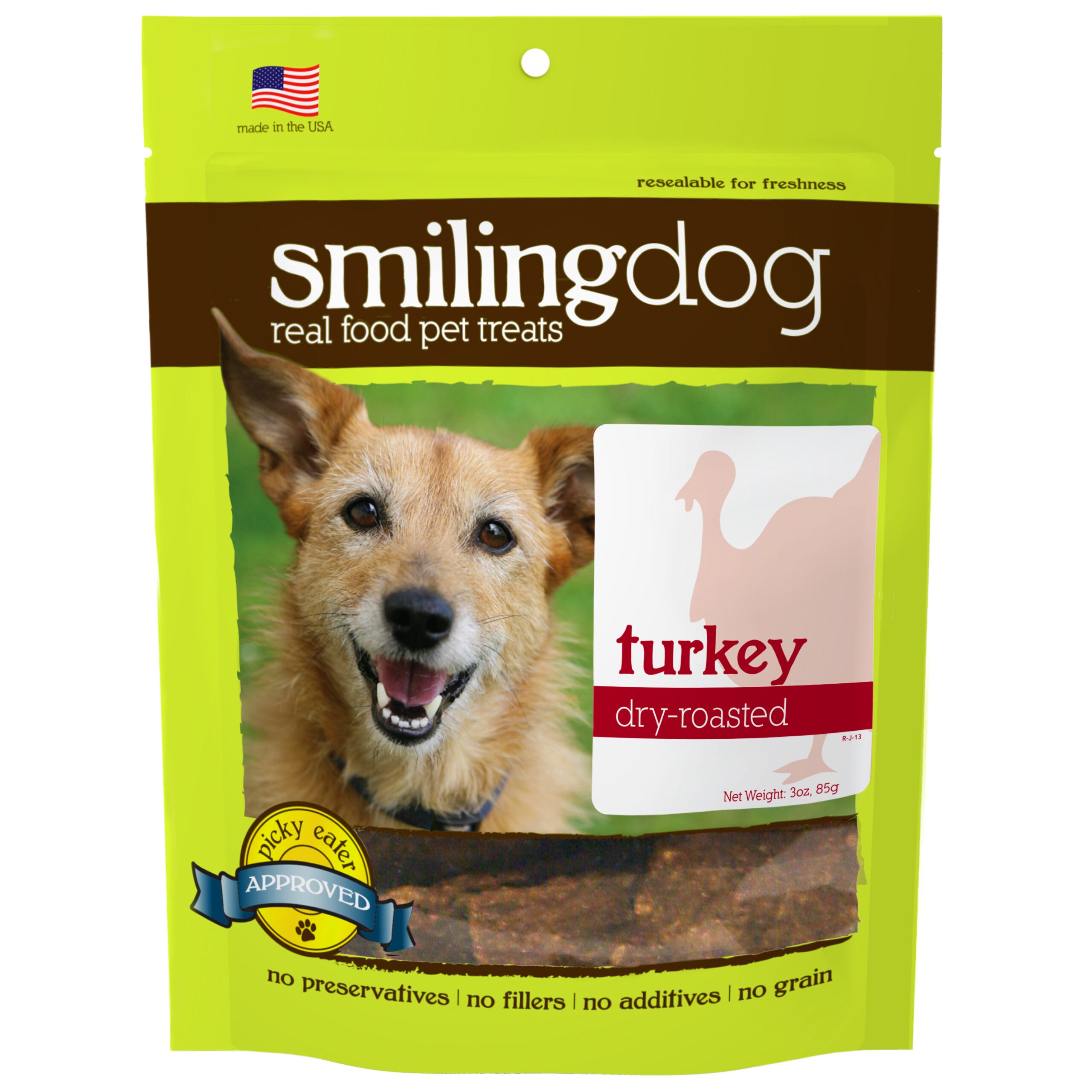 Herbsmith Smiling Dog Dry Roasted Treats for Dogs (4 pack) Beef Heart