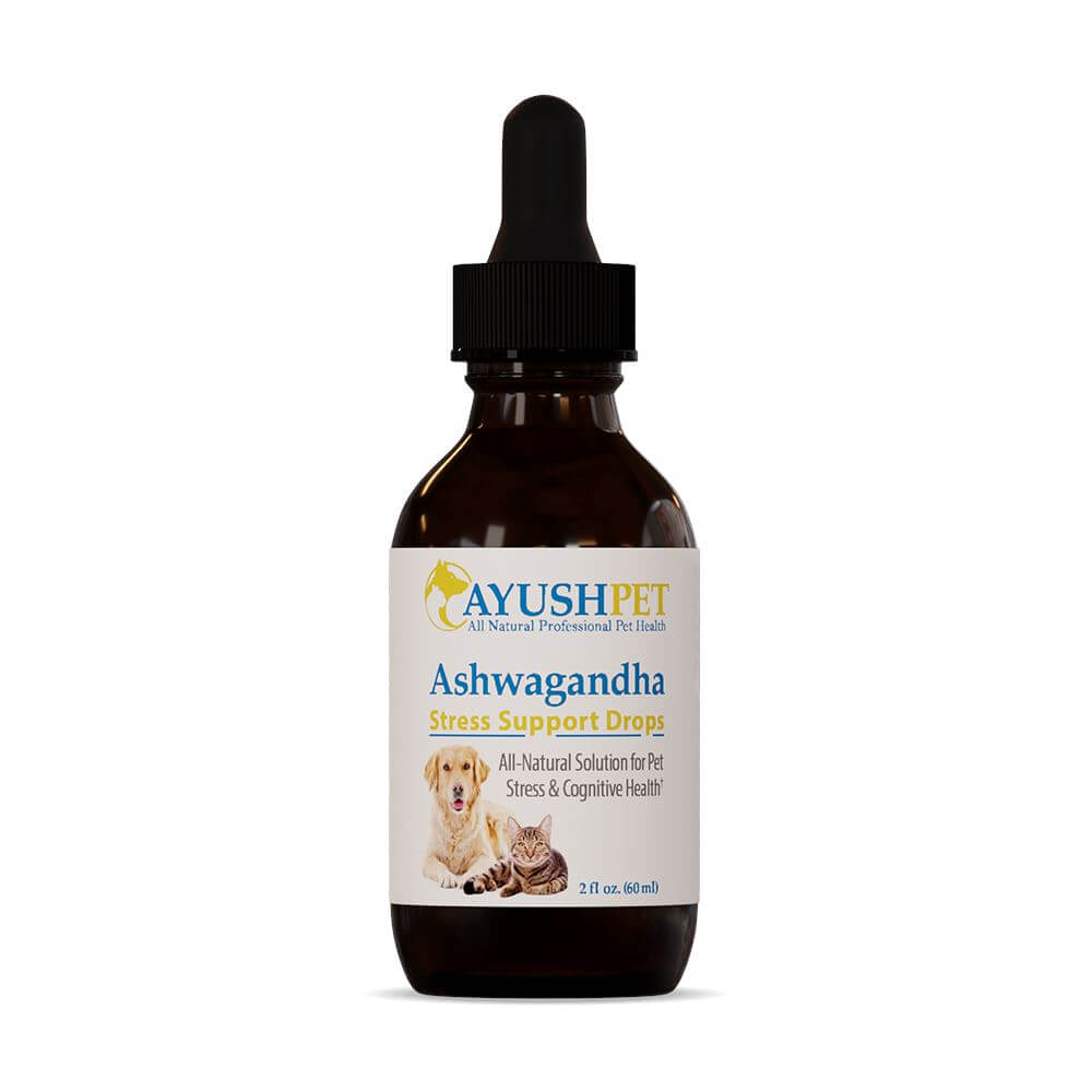 Ayush™ Pet Ashwagandha Stress Support Drops for Cats and Dogs (2oz liquid) Product Photo