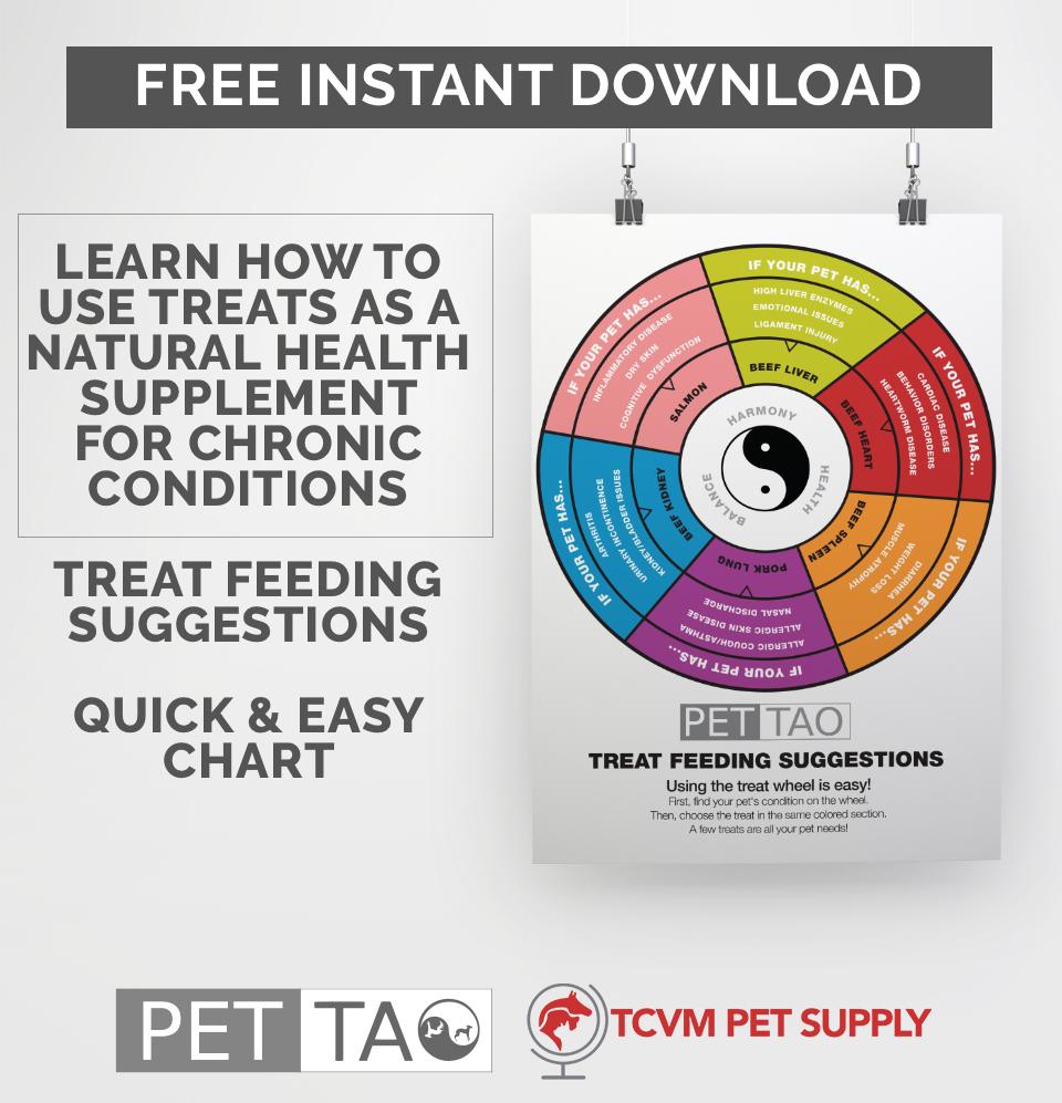 PET | TAO Treat and Supplement Feeding Suggestions Wheel for Dogs & Cats
