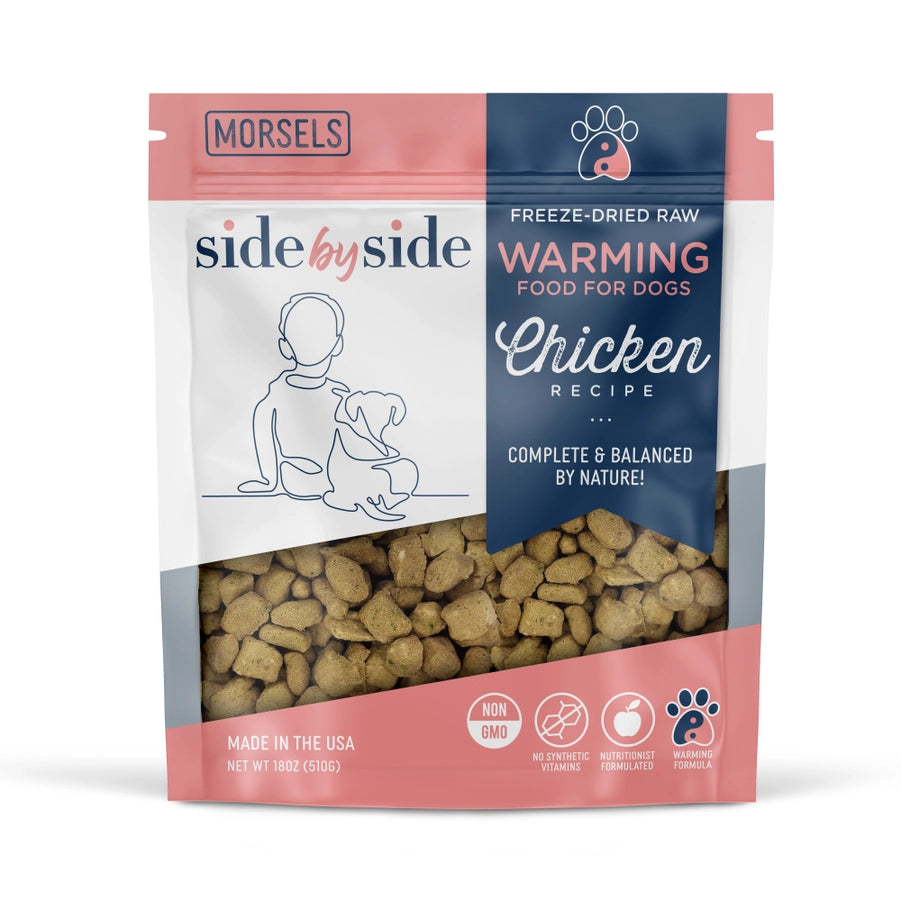 Side by Side Freeze Dried Chicken Nuggets (18oz bag)