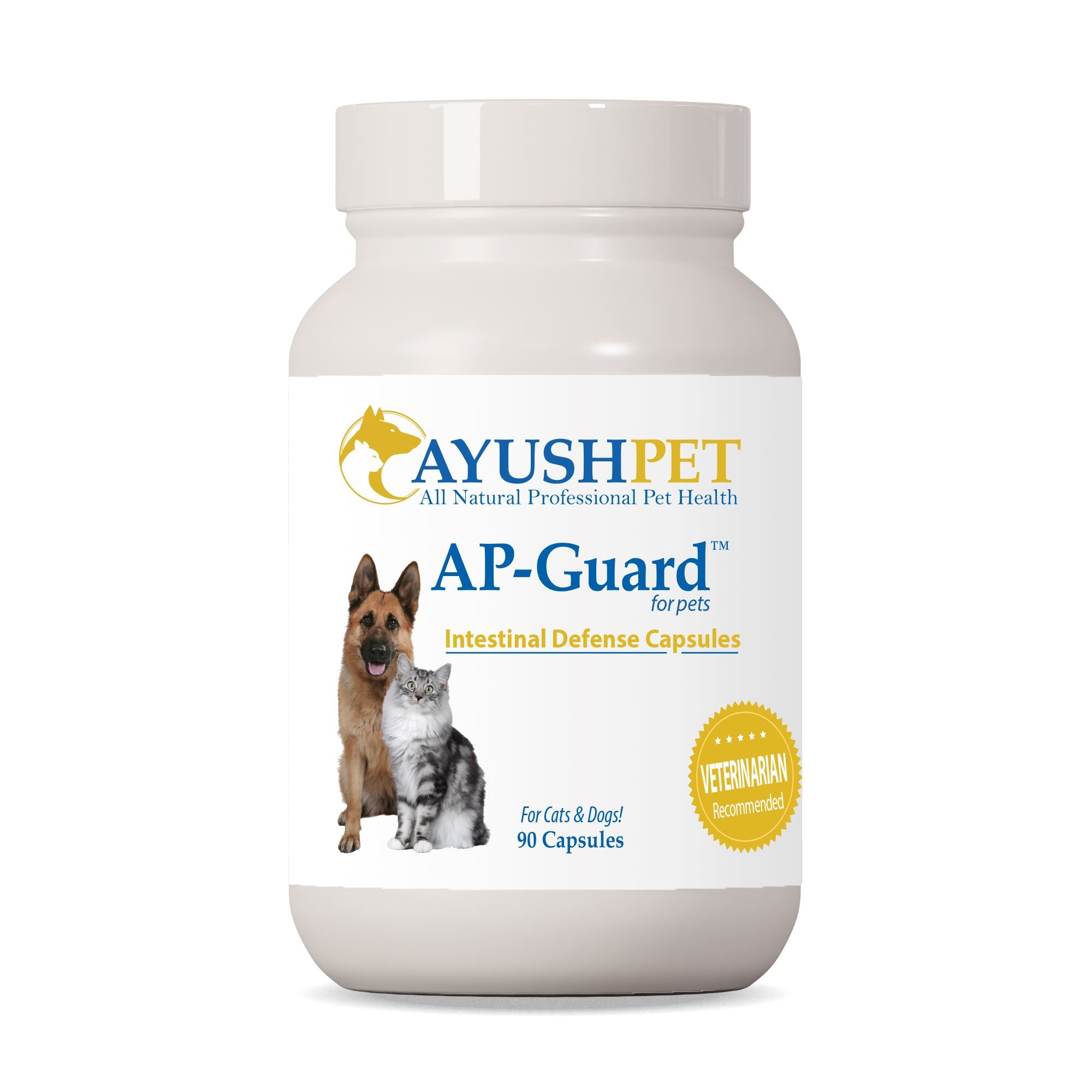 Ayush™ Pet AP-Guard Parasite Support Capsules for Cats and Dogs (90 capsules)
