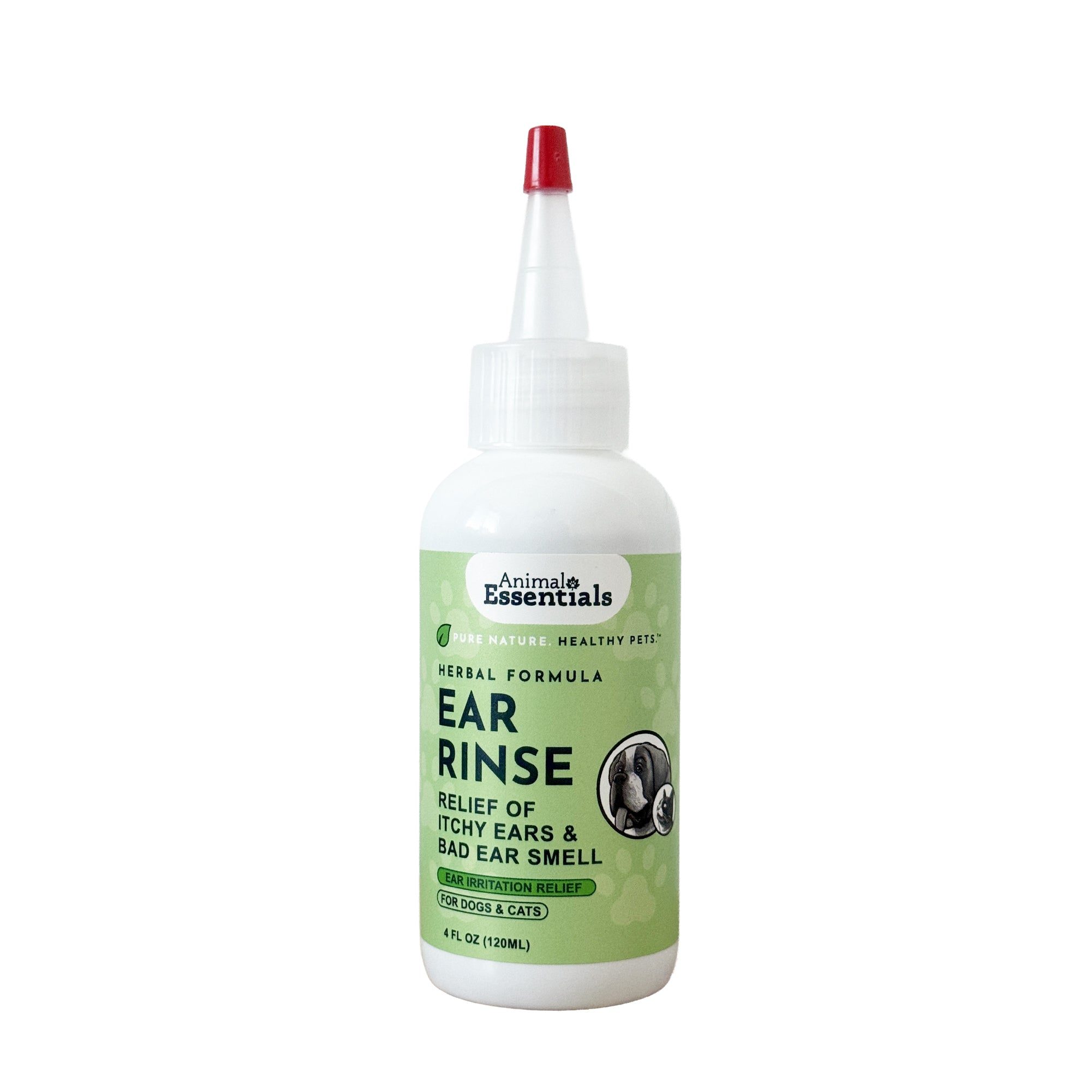 Animal Essentials Herbal Ear Rinse for Dogs and Cats (4oz)