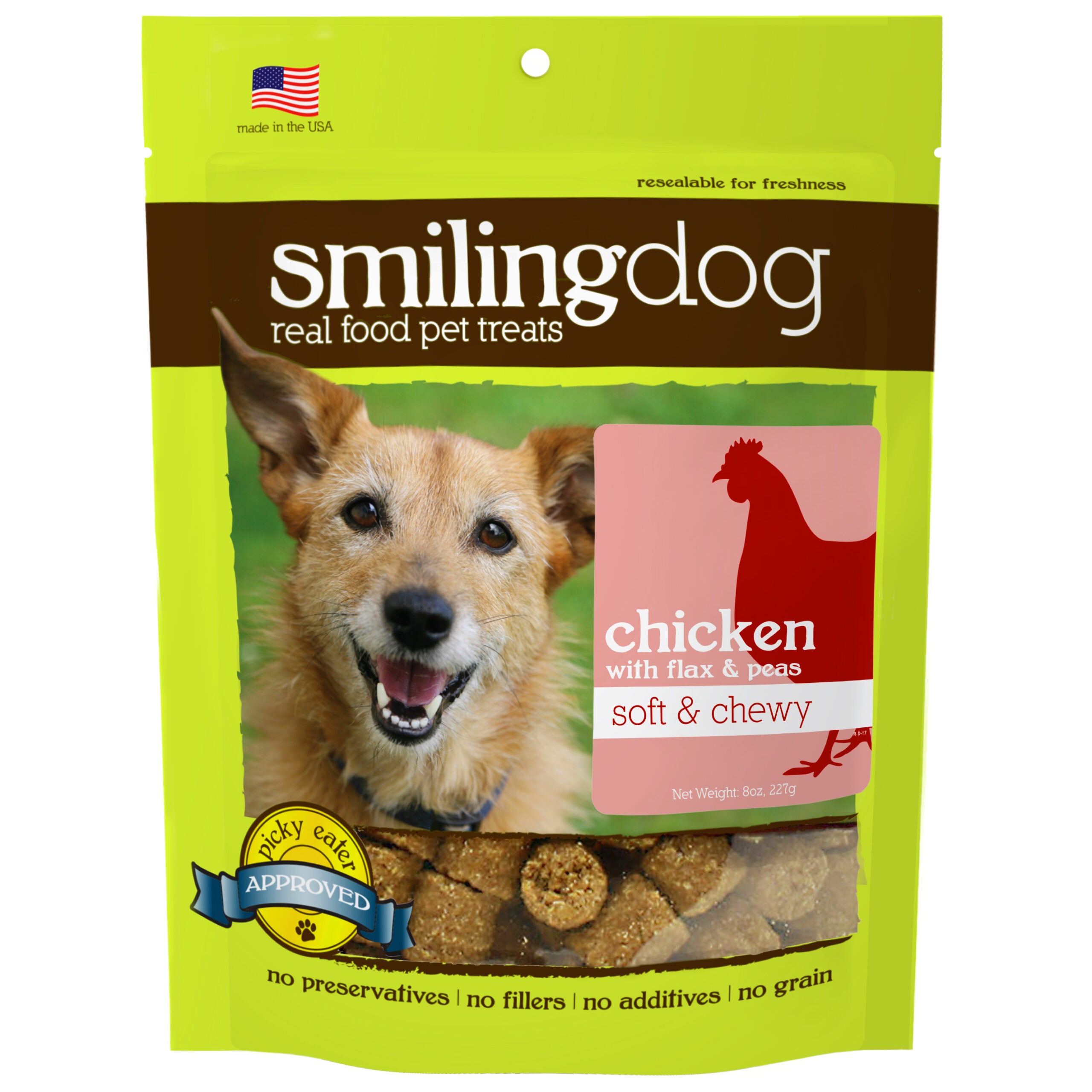 Herbsmith Smiling Dog Soft & Chewy Treats for Dogs (4 pack)